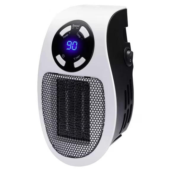 Brentwood 350-Watt Plug-In Personal Wall Space Heater in White