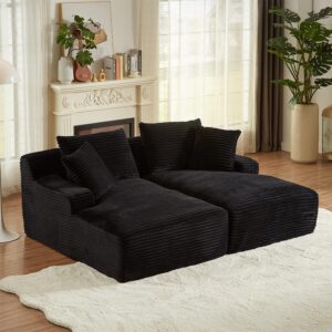 Tmsan 78.8" Oversized Double Chaise Lounge Sofa Indoor